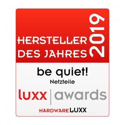 Hersteller des Jahres 2019 - Netzteile - be quiet! Hersteller des Jahres 2019 - Netzteile - be quiet!