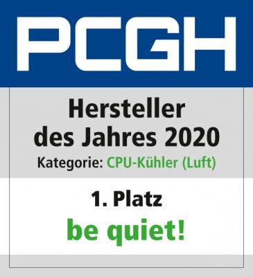 Hersteller des Jahres 2020_CPU_Kühler_(Luft)_Be quiet_Platz_1